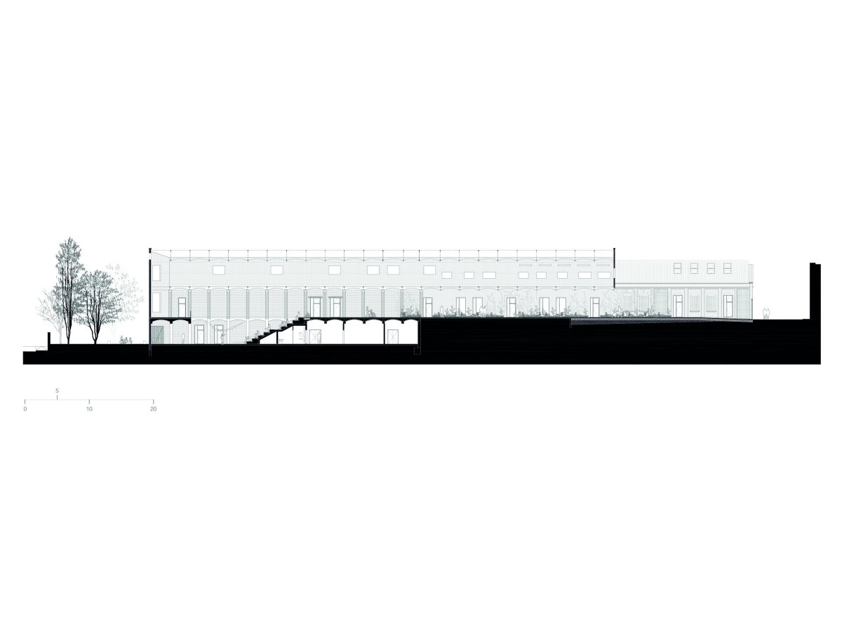 Plán prostoru (Sociální projekt v bývalé textilní továrně; H ARQUITECTES)