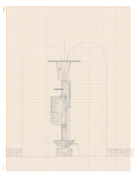 Detail nárožního betonového sloupu