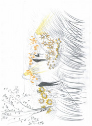 Koncept projektu, element světlo, skica Jana Trpkoše