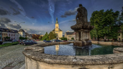 Náměstí v obci Zábřeh