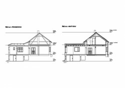 Rekonstrukce rodinného domu Chotutice, 2xpa, řez A-A