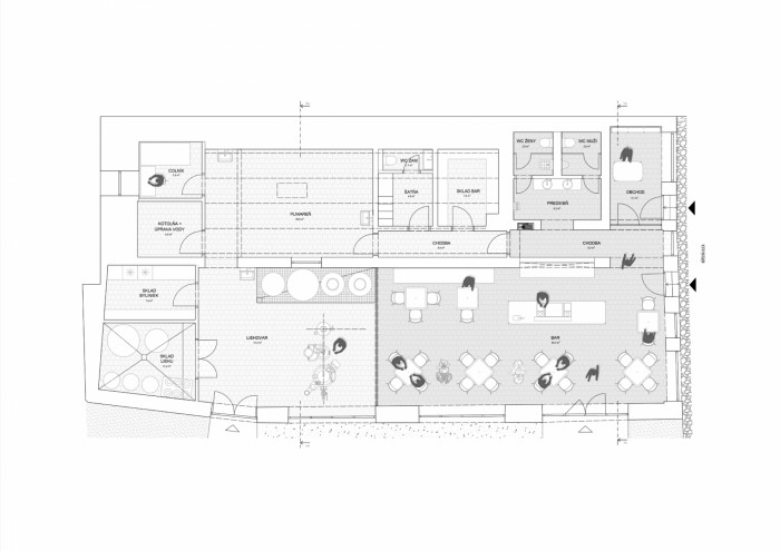 Likérka, Kuklica Smerek architekti / Juraj Hubinský, Peter Kuklica, Martin Smerek, půdorys