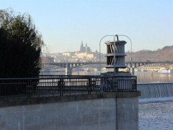 Štvanice, původní Francisova turbína – foto