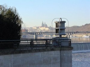 Štvanice, původní Francisova turbína – foto