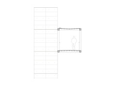 Lávka v Litomyšli od EHL & KOUMAR ARCHITEKTI: Detail příčný řez