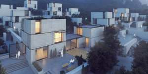 V-Ray - Vizualizace města v noci