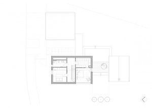 Rodinný dům na Brněnsku, FRIS architekti, půdorys 2 NP