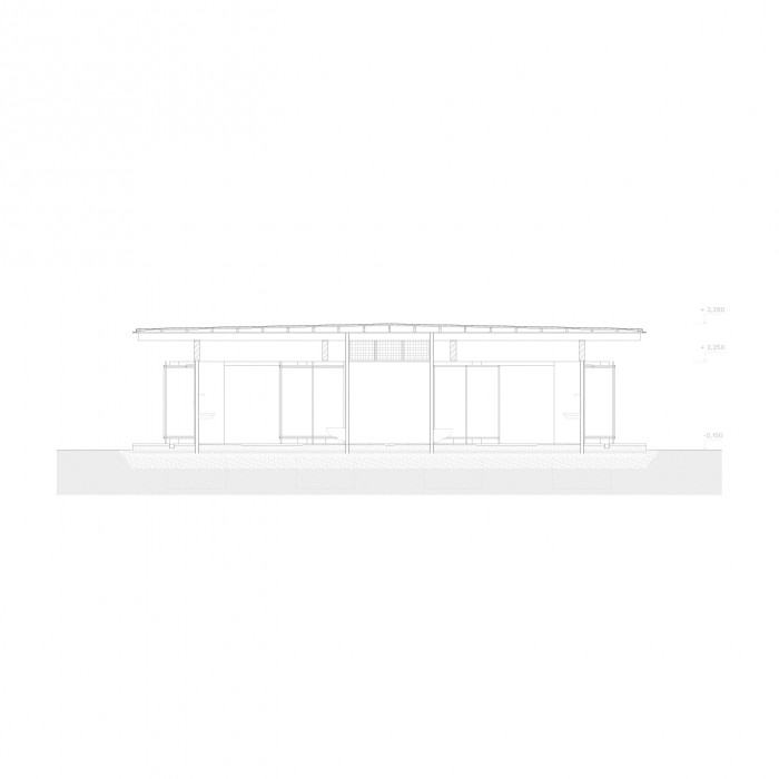 Rekreační areál Běstvina, Žalský architekti / Jan Žalský, Tomáš Nováček, Max Lipovský, Vojtěch Tecl, pohled