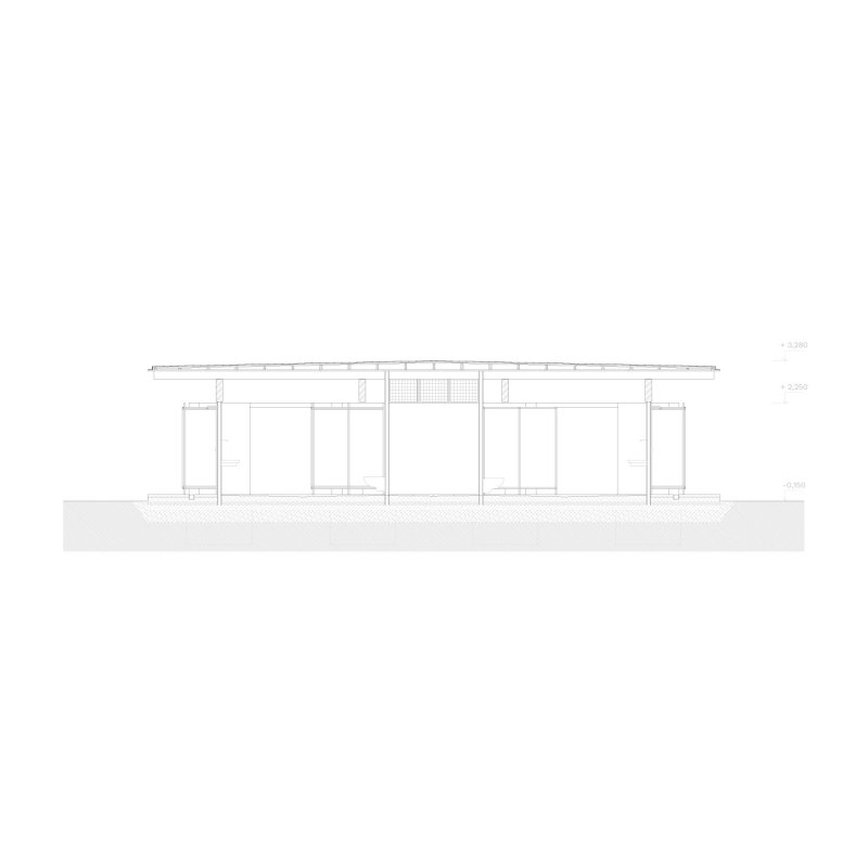 Rekreační areál Běstvina, Žalský architekti / Jan Žalský, Tomáš Nováček, Max Lipovský, Vojtěch Tecl, pohled