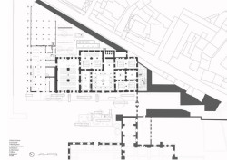 Tabanlioglu Architects, půdorys situace po renovaci, výkres