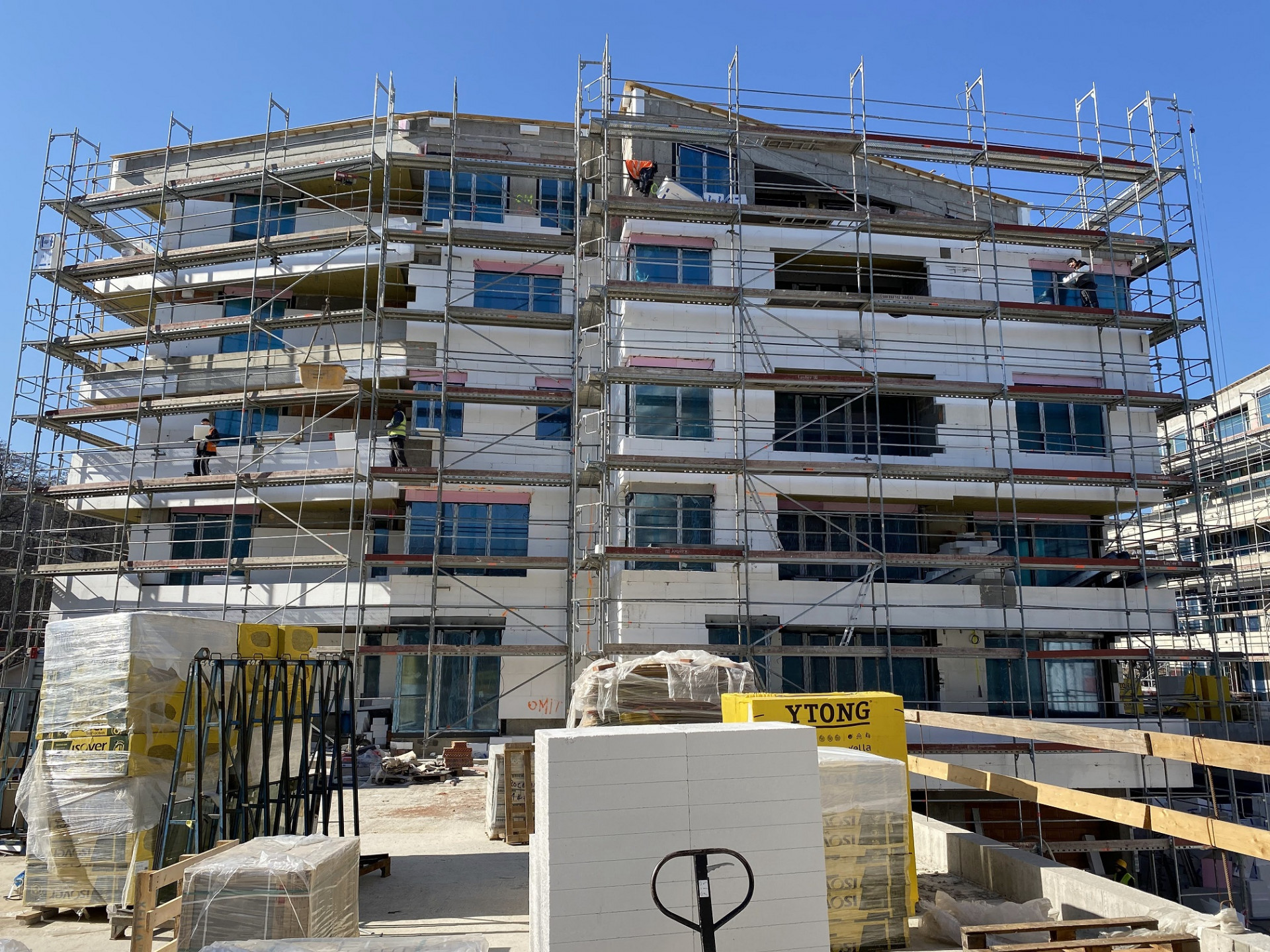 Fotografie z realizace bytových domů U Sluncové