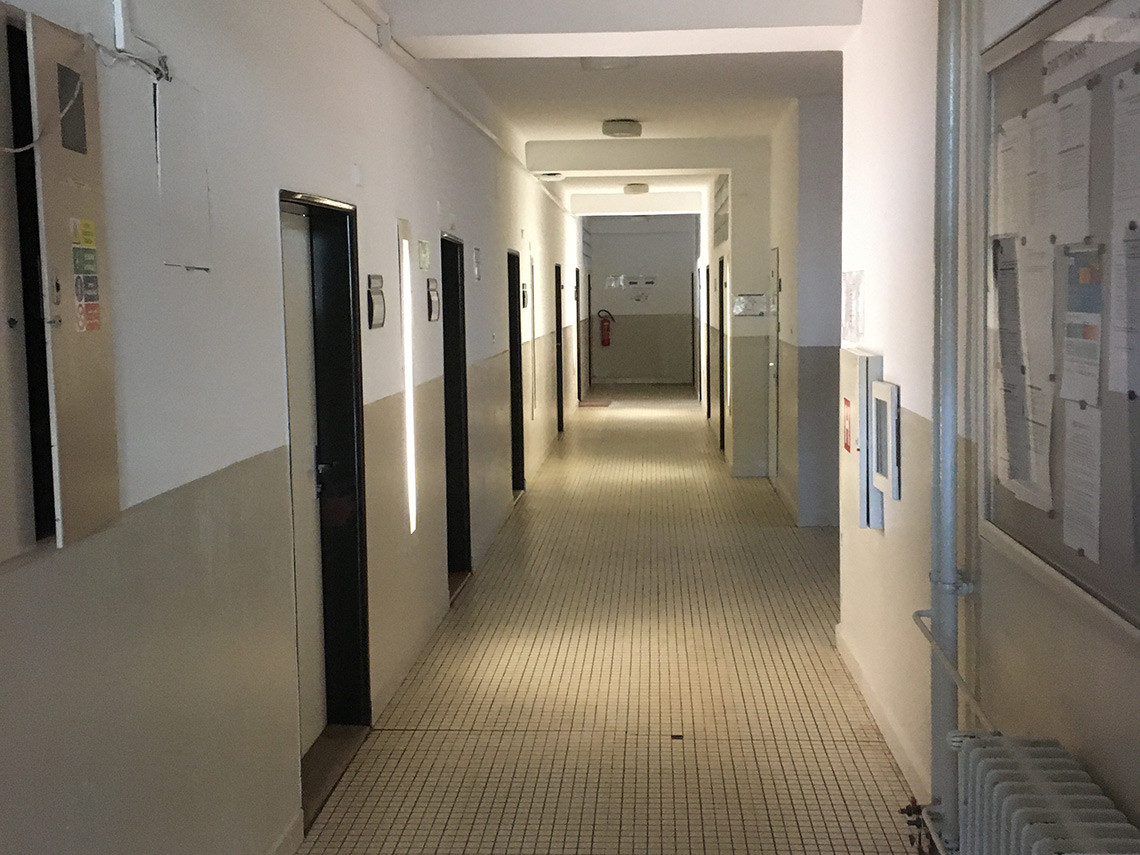 Dopravní fakulta Jana Pernera Univerzity Pardubice. Původní stav.