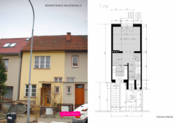 Rekonstrukce rodinného domu, nákresy