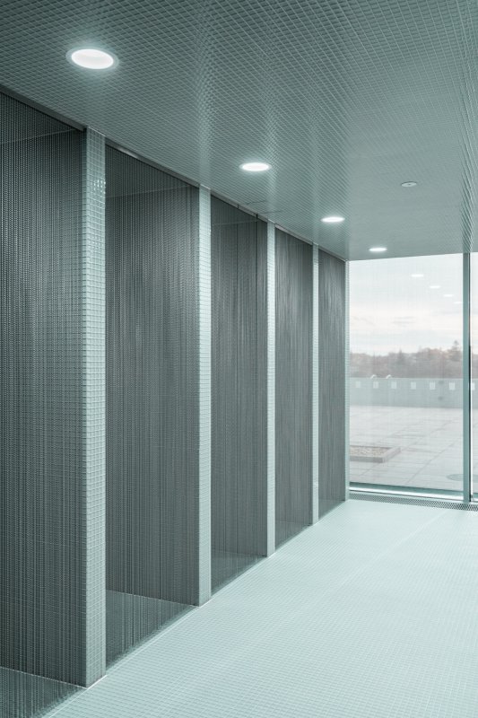 Architekti D.R.N.H. - Wellness Kraví hora: Pohled do ochlazovací zóny