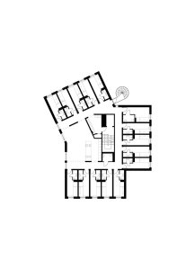 MDH Arkitekter SA, Masu planning, dřevěné věže Moholt 50|50, typické patro, výkres