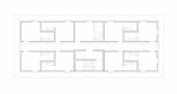 Hotel Bauhofstrasse, VON M, půdorys nejvyššího patra