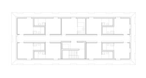 Hotel Bauhofstrasse, VON M, půdorys nejvyššího patra