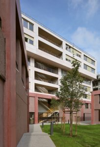 Vysokoškolské koleje Résidence Palaiseau ve Francii, studio 51N4E a Bourbouze & Graindorge