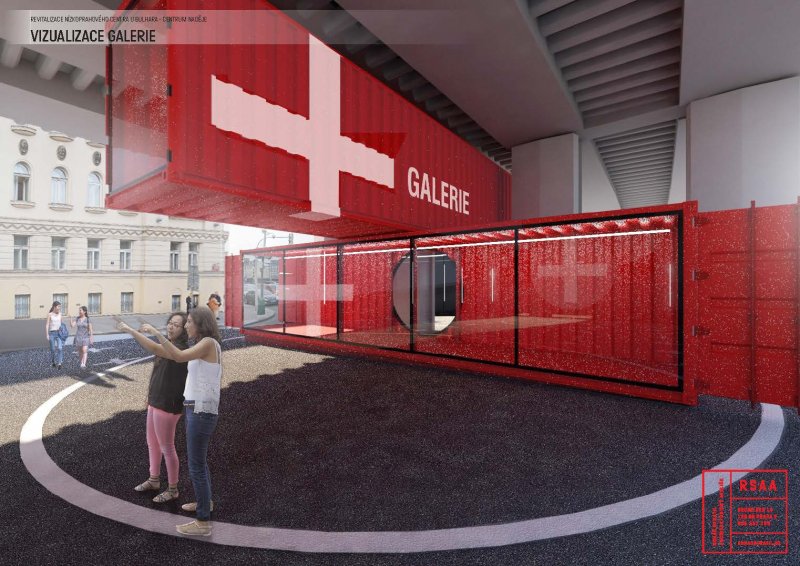 Vizualizace nového prostoru pod pražskou magistrálou