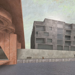 Autory projektu Most Mezi a Dům u mostu z ateliéru Císler–Pazdera jsou David Lašek, Miroslav Styk a Martin Želiar