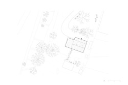 Situace - původní dům (Rodinný dům v Dehtárech, SP-AM)