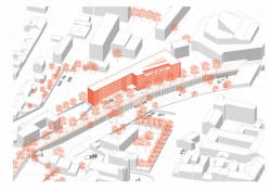 Patrik Kovaľ, Štátna vedecká knižnica v Prešove, axonometrie – foto