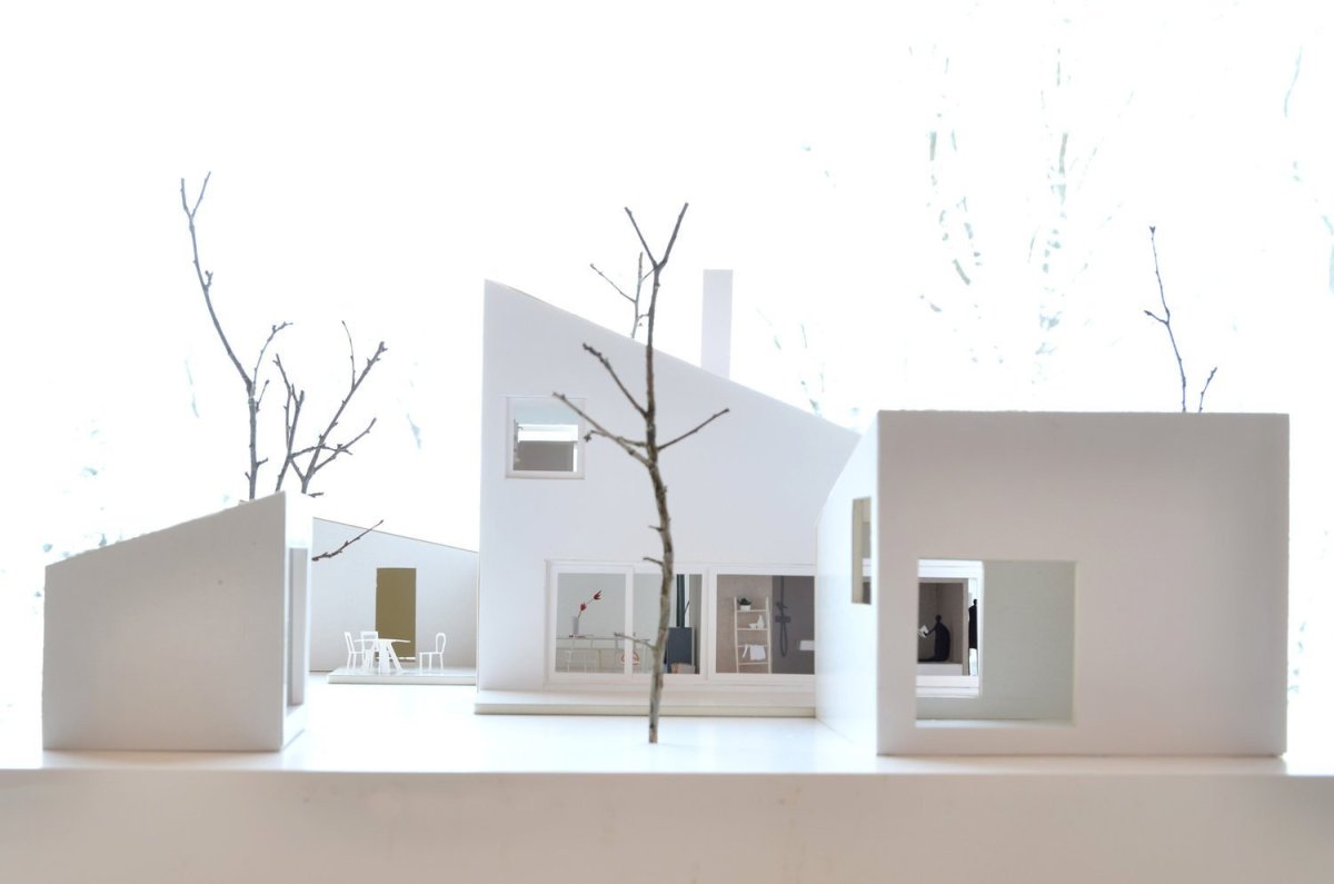 Mladá rodinná usedlost, model, TOITO ARCHITEKTI