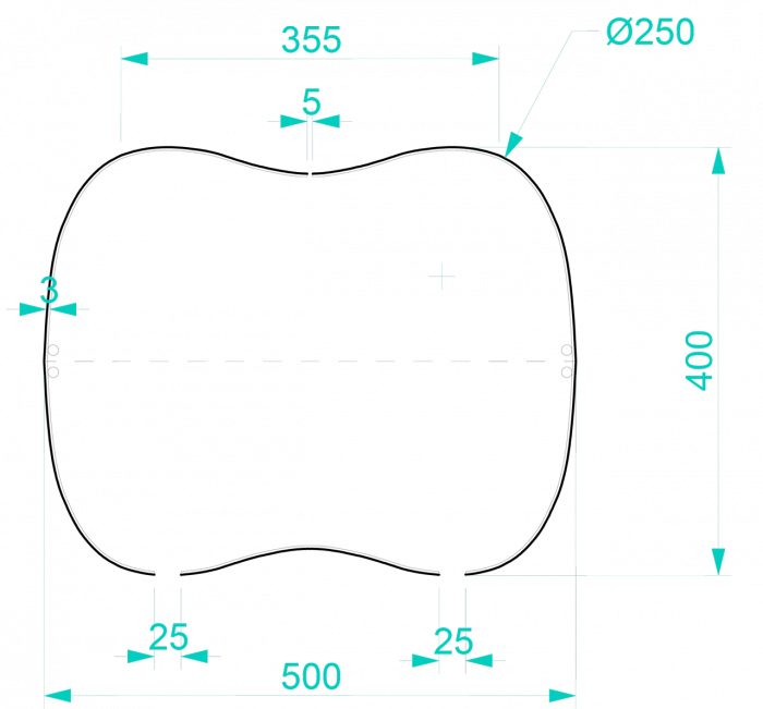 Markéta Rádková, Stolička, bokorysný řez - foto