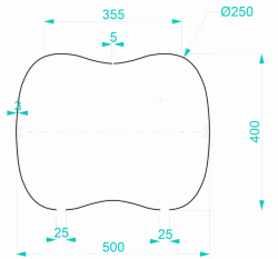 Markéta Rádková, Stolička, bokorysný řez - foto