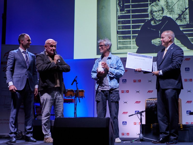 Jan Hejhálek, Zdeněk Fránek, Petr Stolín, Pavel Sehnal, Vyhlášení Architekt roku 2021. Zdroj: Architekt roku