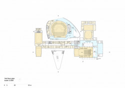 Koncertní síň v Ostravě od studií Steven Holl Architects + Architecture Acts, výkresy.