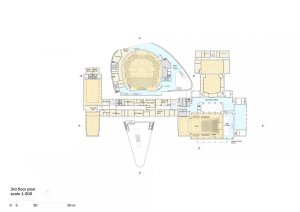 Koncertní síň v Ostravě od studií Steven Holl Architects + Architecture Acts, výkresy.