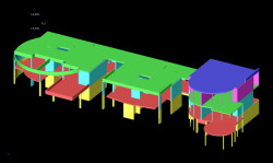 Hotelový komplex Costabella, Opatija, Chorvatsko - statický 3D model -