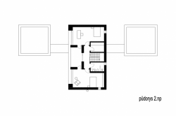 ADR s. r. o., Rodinný dům Klánovice, půdorys 2. NP – foto
