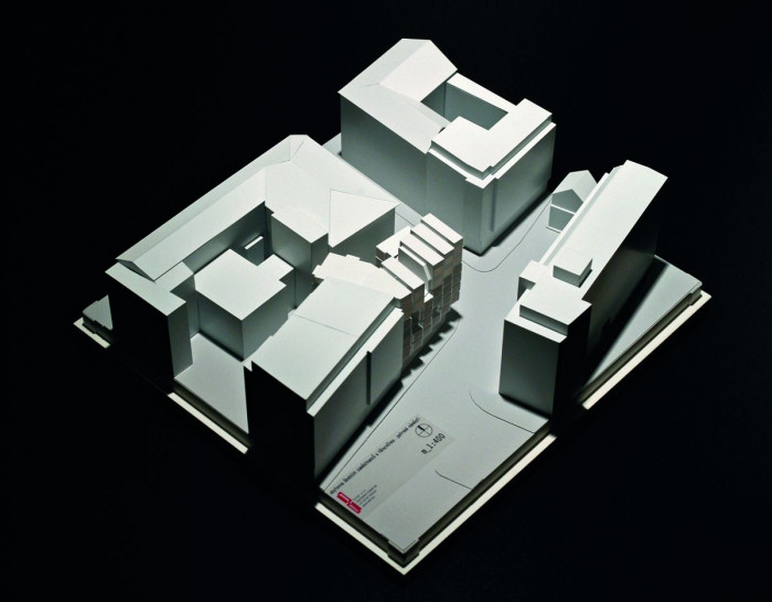 DAM architekti, Bytový dům s tělocvičnou, model– foto