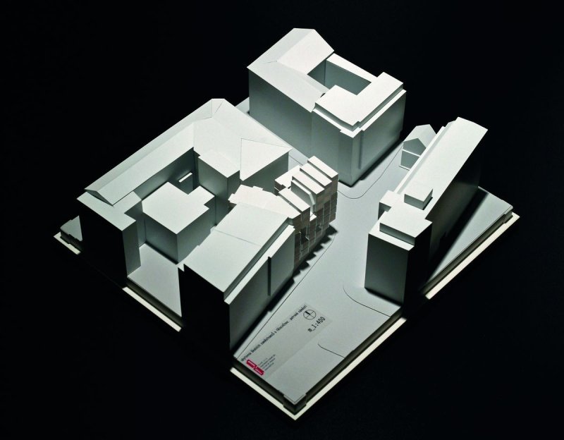 DAM architekti, Bytový dům s tělocvičnou, model– foto