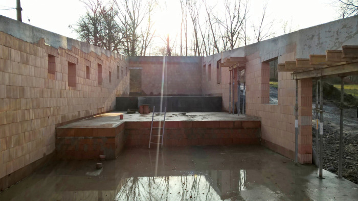 Rodinný dům v Radvanicích, ti2 architekti / Tomáš Kozel, Kamil Měrka, proces stavby