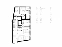 Společenské centrum Sedlčany, A8000, půdorys 2NP