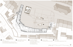 Jiří Gulbis, Kulturní okrsek města Úštěk, půdorys 1. PP - foto