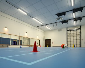 Sportovní hala ETB Sombroek ve městě Edam-Volendam v Nizozemsku od studia Kuiper Steur Architecten