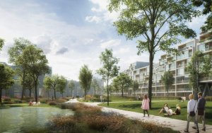 Rezidence Nádraží Žižkov, vizualizace, ra15, Benthem Crouwel Architects