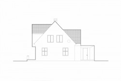 Vila s fontánou, Mjölk architekti, pohled severovýchod