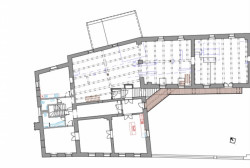 Obnova Bízkova válcového mlýna, Jirsa Architekti, půdorys 2NP