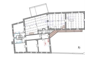 Obnova Bízkova válcového mlýna, Jirsa Architekti, půdorys 2NP