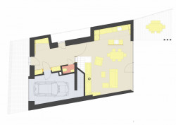 Rodinný dům v Praze 6, RANGHERKA5, Michal Schwarz, půdorys přízemí