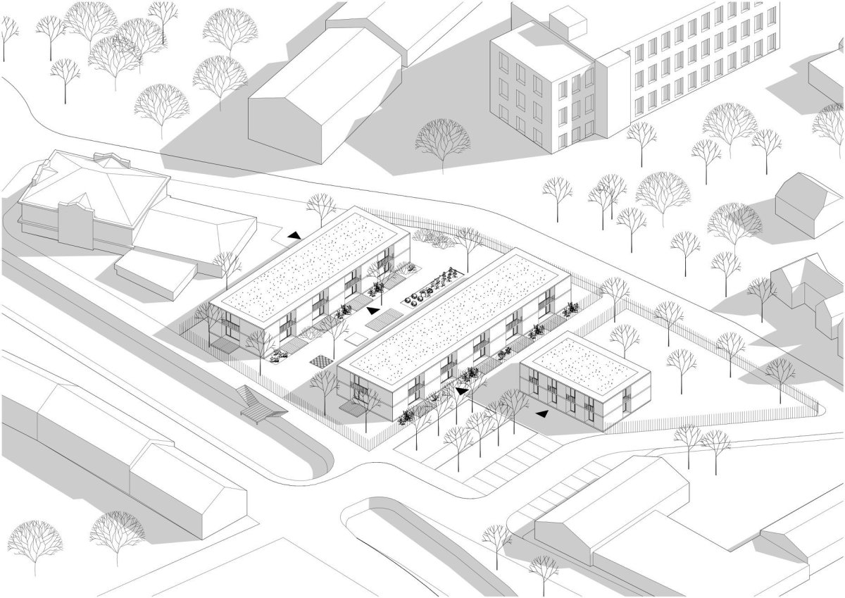 V České Kamenici se připravuje výstavba komunitního domu pro seniory podle návrhu ateliéru Bod architekti.