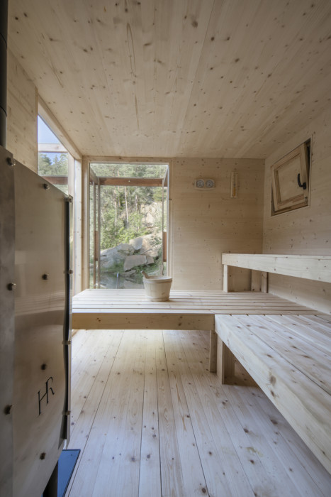 Plující sauna Lom od ateliéru Hra