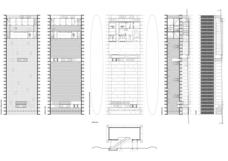 Výkresy (Pavilon České republiky na EXPO 2000; Chalupa architekti a partneři)