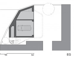 Rodinný dům o jednom pokoji v centru Vídně, smartvoll architekten, půdorys přízemí
