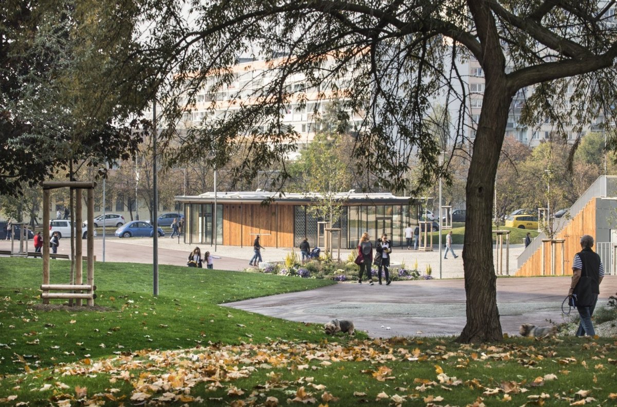 Revitalizace parku a náměstí Krakov v Bohnicích, Rusina Frei architekti
